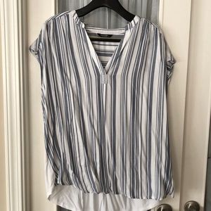 George Striped Flowy Shirt